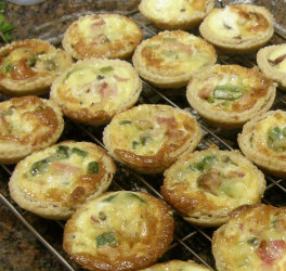 Asparagus, Bacon and Stilton Tarts