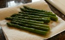Preparing to Dry Asparagus for Storage
