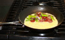 Cooking Asparagus Omelette