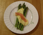 Asparagus and Hollandaise Sauce appetizer