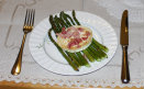 Asparagus with Goats Cheese and Bacon