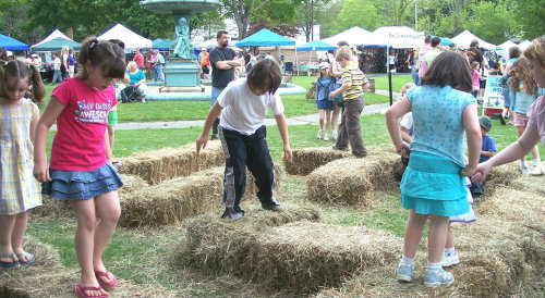 Children Playing at Asparagus Festival